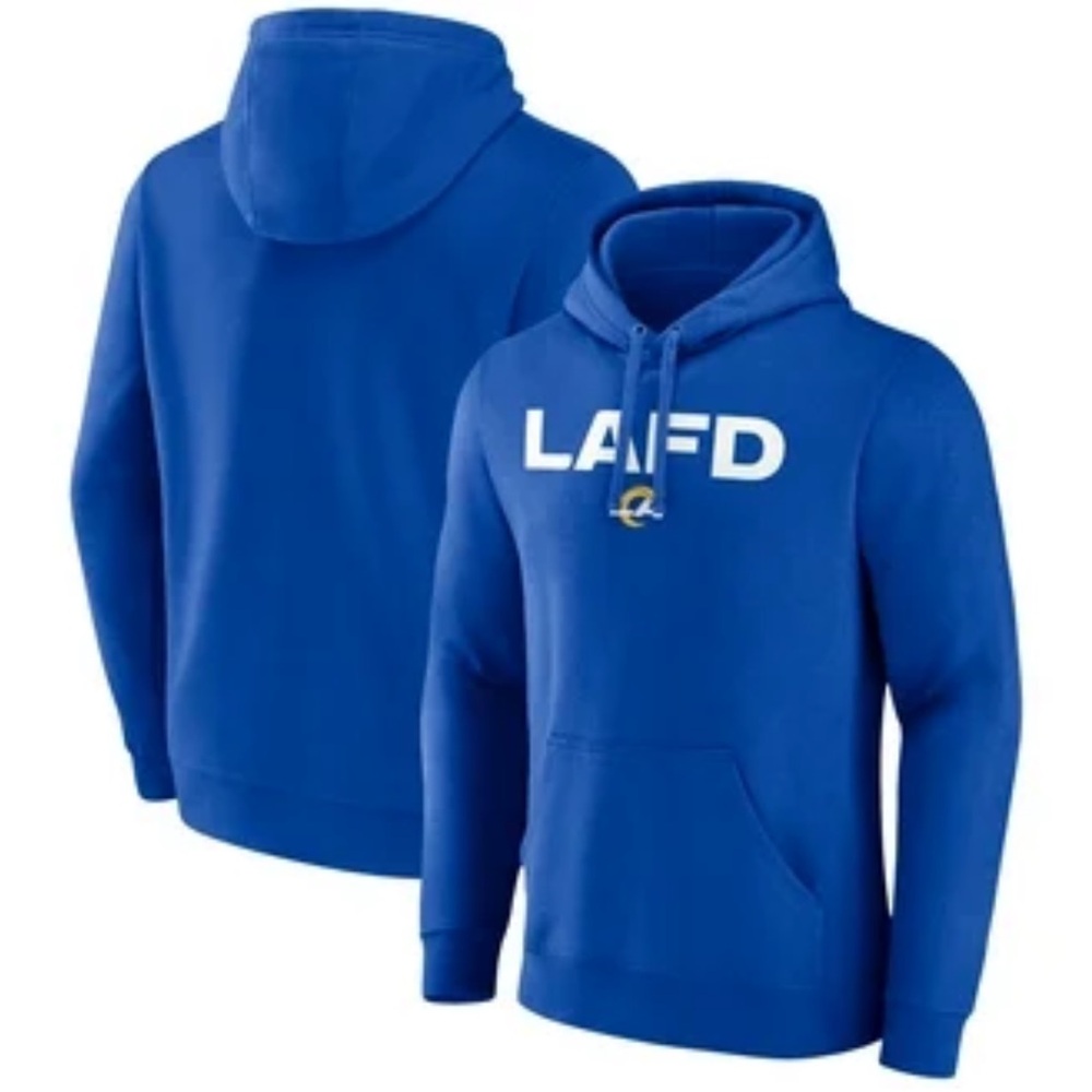 LA RAMS ✨ LAFD fire fighters official 2025 hoodie sweatshirt unisex | Sz S